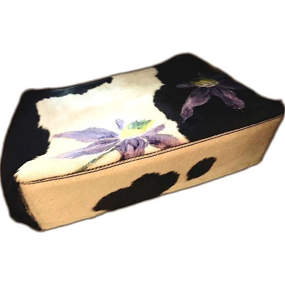 Versace Vintage Pony Hair Hand-Painted Purse NWOT 1999 - Picture 7 of 16